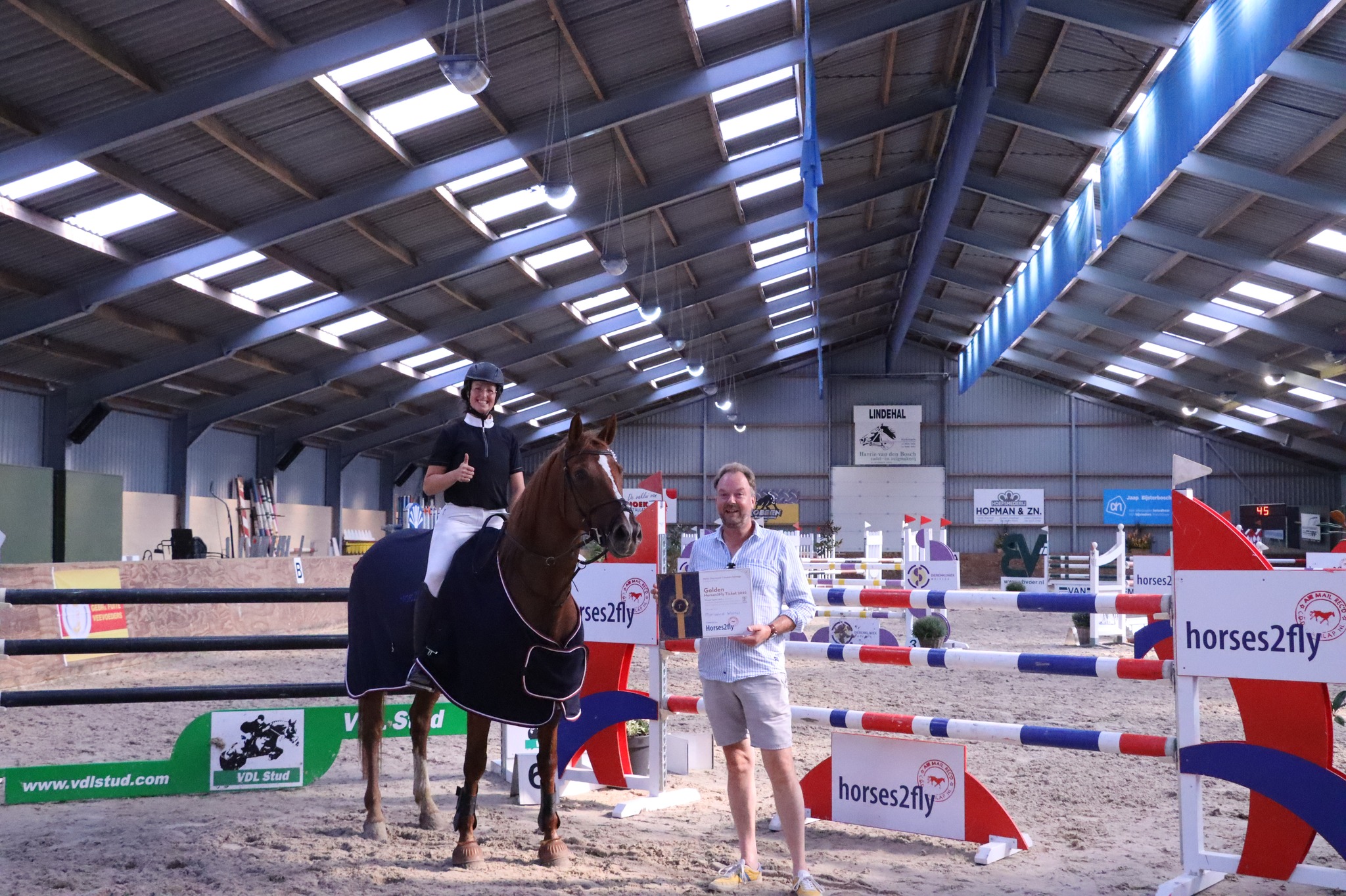 Marianne Wortel & Golden winnen 3e Golden Ticket  